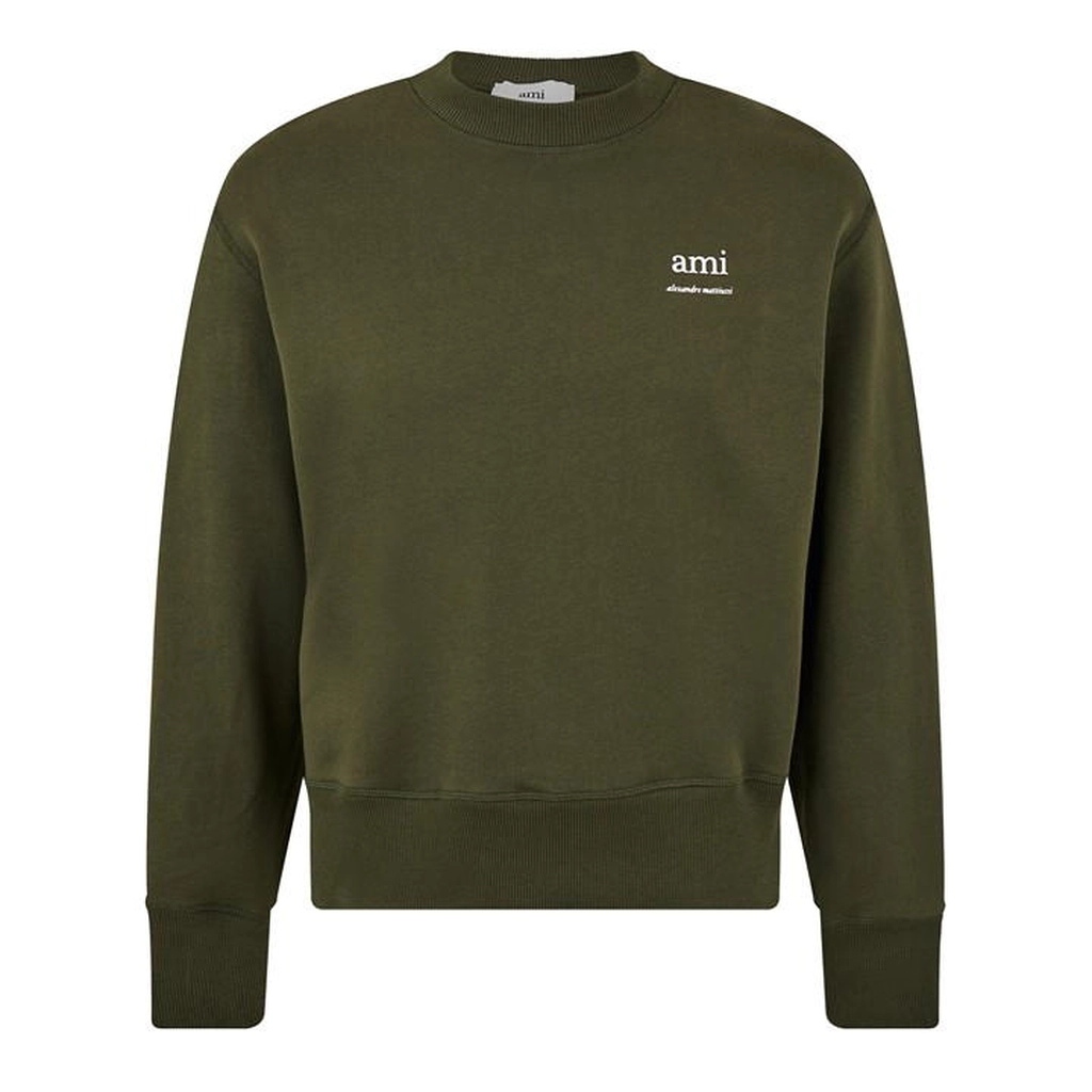 AMI Paris Alexandre Mattiussi Crew Sweater - Green